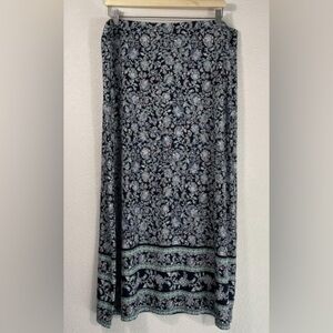 NEW - J. Jill Womens Maxi Floral Skirt Measuring flat 16”waist and 31.5”length